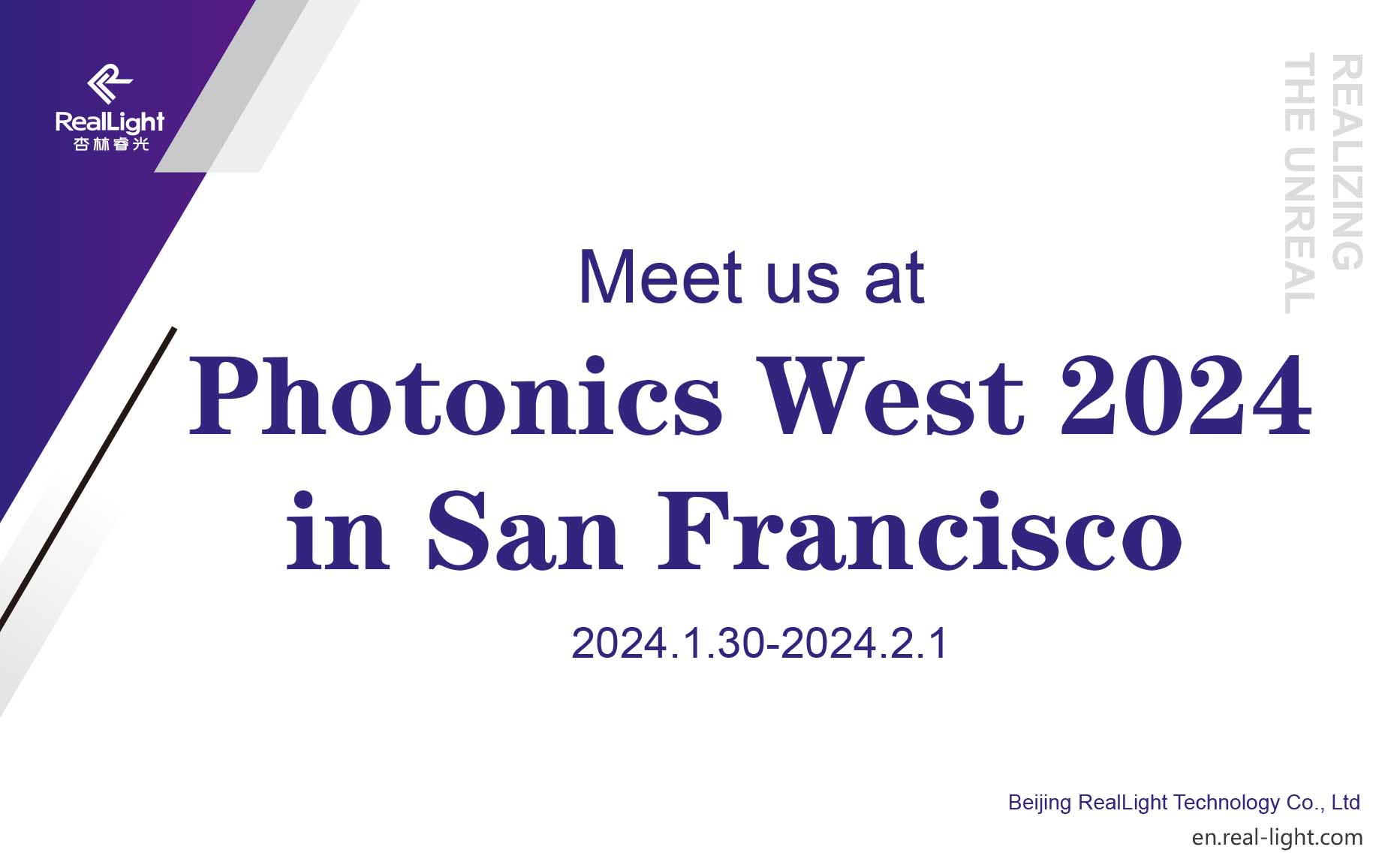 Meet us at Photonics West 2024 in San Francisco