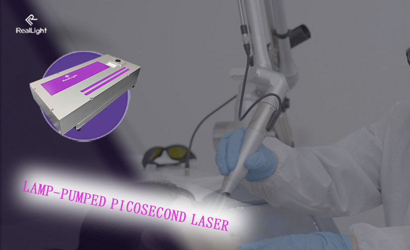 Lamp pumped picosecond laser